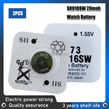2 бр. Оригинал ЗА SEIZAIKEN 1,55 В SR916SW Батерия за часовници от азотен сребро 373 D373 SR68 V373 Бутон батерии Произведено в Япония