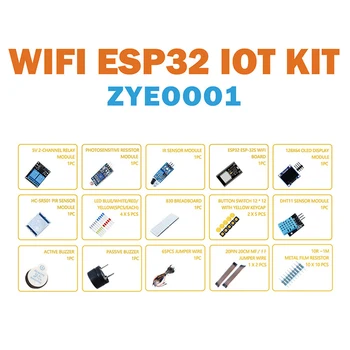 177 бр. Супер Стартов комплект за ESP32 WIFI I OT Такса за разработка на проекта Arduino, Отлични учебни обучителни комплекти ESP32 3