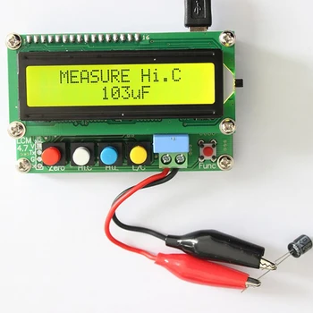 Цифров LCD Дисплей машина за висока точност Измерване на Капацитет, Индуктивност М Кондензатора Тестер за Честотата на Генератор на Правоъгълни Сигнали Запояване 1