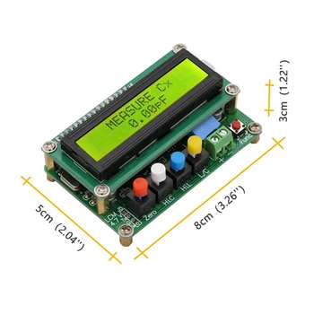 Цифров LCD Дисплей машина за висока точност Измерване на Капацитет, Индуктивност М Кондензатора Тестер за Честотата на Генератор на Правоъгълни Сигнали Запояване 5