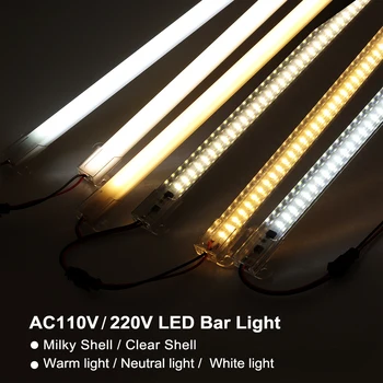 Led лампа за бара, 220 и 110 В висока яркост 8 W 50 72 см led S 2835 led твърда лента Енергоспестяващи led луминесцентни лампи 5 бр./лот. 1