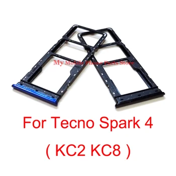 Новият Титуляр на Тавата За SIM карта За Tecno Spark 4 KC2 KC8 Държач За Sim-карти Слот Тава Адаптер, Четец на Резервни Части За Tecno KC2 KC8