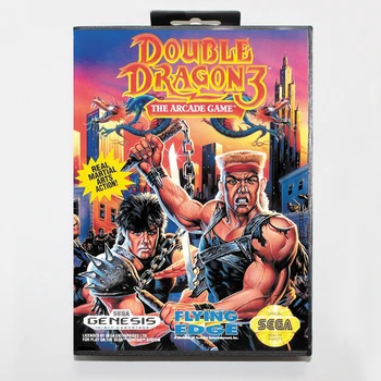 Двойно Дракон 3 Аркадна игра 16 бита MD Игрална карта За Sega Mega Drive / Genesis с търговците на предавателна