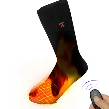 Зимни Чорапи С Електрическо Подгряване, Електрически Чорапи С Дистанционно Управление, 3 Прехвърляне, Регулиране На Температурата, Топлото Чорап За Колоездене, Къмпинг, Риболов