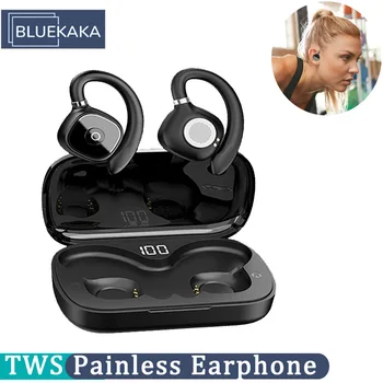 Нови Безжични Слушалки С Имитация На Костната Проводимост Bluetooth 5,3 Hi-Fi Бас Спортни Слушалки Намаляване На Шума, Безболезнен Износване На Слушалки