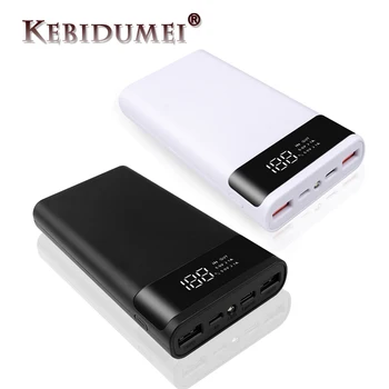 Kebidu Преносим 5 В 6x18650 Power Bank Отделението Отделение Калъф САМ Type-C Micro USB Бързо Зареждане Зарядно Устройство За Мобилен телефон, Калъф