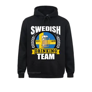 Шведската Консумация На Екип Забавен Флаг На Швеция Идея Бира Парти Hoody Семейни Качулки Модерен Студентски Качулки Cosie Hoodies