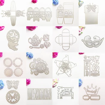 3D Кутия|Триизмерен модел| Метални Режещи Печати за Scrapbooking Производство на Хартиени Картички, Албум за Бродерия Декоративно Щамповане Cut Die