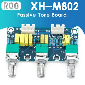 XH-M802 Пасивна Тональная Такса Предусилвател, Усилвател, Модул за Захранване Ниска Висока Регулиране на Звука Електронна Сам Електронна Печатна Платка 0