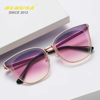 BLMUSA 2021 Нови Модни Слънчеви Очила Дамски Маркови Дизайнерски Очила С Пеперуда Луксозни Потребителски Розови Нюанси За Жени Очила с UV400 0