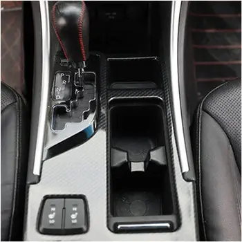 Автомобил от въглеродни влакна Стил Скоростна Кутия Панел Притежателя Чаша Вода Капак Тапицерия на Колата-Стайлинг за Hyundai Sonata yf безжичната 2010-2015 2