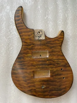 В наличност Костомизированный 4 струнен обичай корпус бас китара, недовършена PJ стил 2-1 бр липа без боядисване САМ китара комплект резервни части