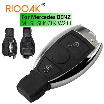 За Mercedes BENZ ML SL, SLK CLK W211 Калъф За дистанционно Ключ за Носене с 2 Бутона за Смяна на Ключодържател Дистанционно, Смарт Ключ Калъф 0
