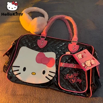 Чанти Sanrio Hello Kitty, Нови Луксозни Чанти От Изкуствена Кожа, Дамски Y2k, Модни Дамски Чанти-Месинджър, Дамски Чанти-Тоут, Пътни Чанти