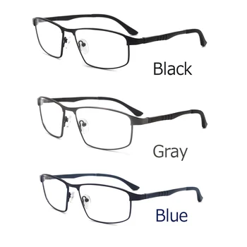 Очила очила Висококачествени Чисти Лещи Изискани полнокадровые метални ультралегкие бизнес мъжки оптични Очила за късогледство 4