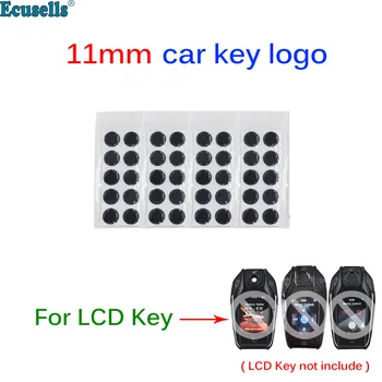 11 мм Епоксидна Смола Crystal Логото на Стикер Емблема на Иконата за CF400 CF500 TK800 LCD Smart Ключ за Toyota Genesis Changan на Land Rover, VW