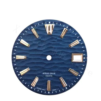 Часовник GS синьо NH35 Seiko-кутия за часовници с логото на gs, нов стил, модни часовници NH35, механизъм Skx007/009 28,5 мм