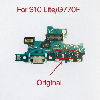Оригинален Порт кабел за зареждане За Samsung Galaxy S10 Lite G770 USB Такса За Зареждане на ПХБ Докинг Станция Гъвкав Кабел Подмяна на Резервни Части
