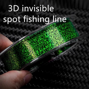 50 м 3D Невидим Spoted Супер Силна риболов линия За Риболов на Шаран В Изпъстрени С Фторуглеродным Покритие Моноволоконная риболов линия 4