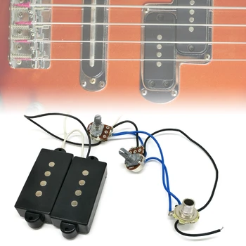 1 Тон 1 на силата на Звука 1 Конектор за подмяна на електрически бас в стил PB, предварително колан, свързан безжично с набор от звукоснимателей хамбакера P Bass 24BD