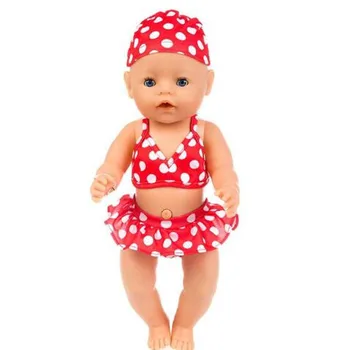 Бикини Изберете Тела Комплект дрехи за кукли Дрехи са подходящи за 43 см/17 см кукла, най-добрият подарък за рожден ден за деца (продава се само дрехи)