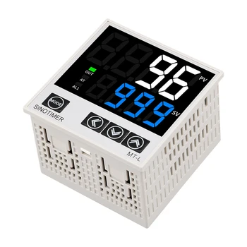 Цифров PID Термостат с LCD Контролер на Температурата AC100-240V Терморегулятор K J E Термопара и Аларма SSR Релета Отопление Охлаждане 3