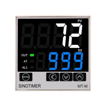 Цифров PID Термостат с LCD Контролер на Температурата AC100-240V Терморегулятор K J E Термопара и Аларма SSR Релета Отопление Охлаждане 4