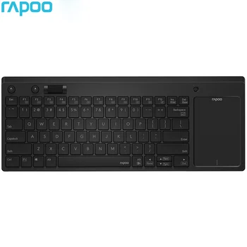 Оригиналната Безжична Сензорна Клавиатура Rapoo K2800 USB 2.4 G Безжична Мултимедийна клавиатура Независима бутон на мишката Със Сензорен панел
