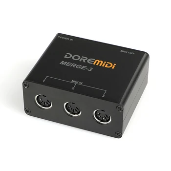 DOREMiDi MIDI Box СИНТЕЗ-3 Китара Пятиконтактный MIDI Домакин Кутия за Адаптер Преобразувател на Китара Аксесоари за Музикални Инструменти