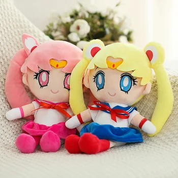 Sailor Moon Аниме Kawai Плюшени Играчки Цукино Усаги Чибиуса Сърцето на Мека Кукла Kawai Стая Декор, Играчки за Момичета, Подаръци За Рожден Ден