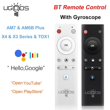 Оригинален Ugoos БТ Гласова Дистанционно Управление за Ugoos AM7 AM6B Plus Pro X4 X4 Cube TOX1 X3 Pro Android TV Конзола Гласова Дистанционно