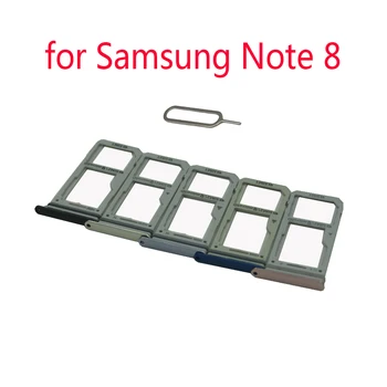 Адаптер Тава За SIM карта За Samsung Galaxy Note 8 N950 N950F N950N N950U N950W N950X Оригинален Корпуса на Телефона Държач За SIM-карти Micro SD 0