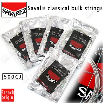 Френски Savarez 500CJ 500CR 500AJ обемни струни за класическа китара найлонов комплект струни с високо напрежение