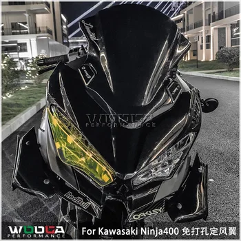 Прижимные Спортни спойлери за Kawasaki Ninja 400 Ninja400, Страничен Спойлер, Ветрозащитная Рамка, Комплект Обтекателей, Аксесоари за Мотоциклети