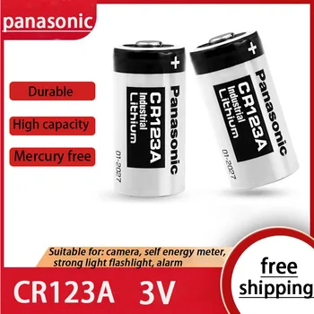 Оригинален Panasonic 123 Литиева батерия за фотоапарат 3V Arlo cr123a lithium CR17345 DL123A EL123A 123A 0