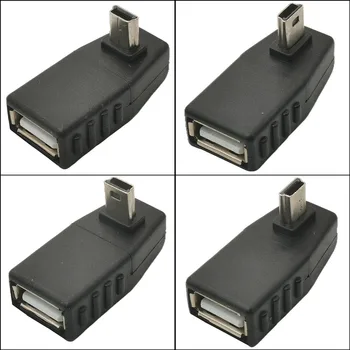 Мини USB към Гнездото Usb OTG Адаптер Mini-USB Включете към USB Женски Конвертор Конектор за Прехвърляне на Данни, Синхронизация, за Автомобила, AUX MP3 MP4 U-Диск