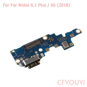 За Nokia 6.1 Plus USB Порт за зареждане на Док Конектор Заплата Гъвкав кабел Част 0