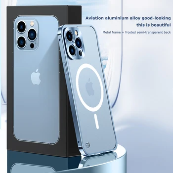 Луксозна Метална Рамка за Защита на Обектива На iPhone 14 Plus Pro Max 12 13 мини Алуминиев Калъф За Телефон iPhone 11 Матирана Твърда Делото 5