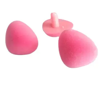 10шт 37 мм розово флокированный Триъгълни играчка носа и миене на играчки 