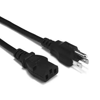 САЩ C13 удължителен кабел за Захранване на 1,2/1,5 м 3 Клипса NEMA 5-15 P IEC захранващ Кабел За КОМПЮТЪР, Компютър, Монитор, Принтер, Телевизор LG