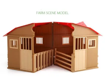 Празник на Децата Симулация на Ферма на Сцената Модел на Дома Фигура от детски Подаръци, играчки, ролеви игри Ферма блокове пластичната Украса 0