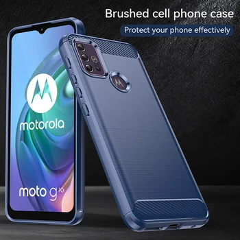 За Motorola G20 G30 G10 Калъф Moto G9 Play G9 Power G9 Плюс Калъф устойчив на удари-Мек Силикон Защитна Броня За Мото G60S G50