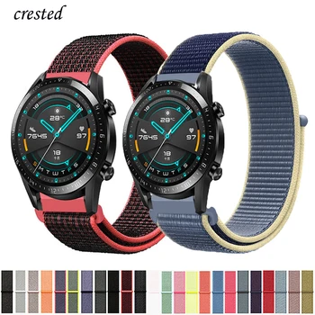 20 мм и 22 мм Huawei watch GT-2-2e-pro Каишка за Samsung Gear S3 Frontier Найлонов гривна Galaxy Watch 4 40 мм 44 мм активен 2 каишка за часовник