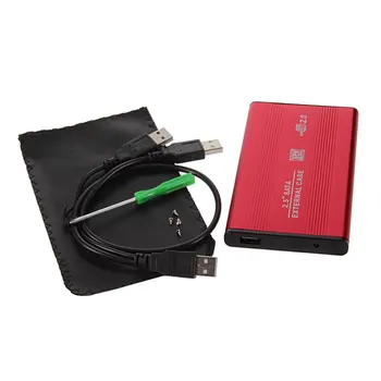 1 Бр USB 2,0 2,5-Инчов устойчив на удари USB 2.0 Алуминиев Външен Диск SATA Твърд Диск на Корпуса на Твърдия Диск, Кутия, Калъф Дропшиппинг