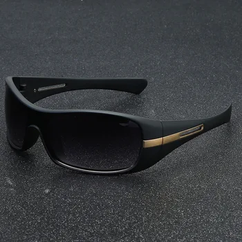 Черни Модерен Мъжки Слънчеви Очила с Овална форма Слънчеви Очила Марка Дизайнерски Обувки UV400 Защитни Нюанси Oculos De Sol Hombre Очила Мъжки Шофьор