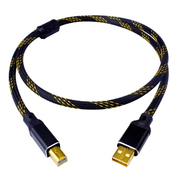USB кабел Canare Hi-FI КПР A-B Alpha 4N OFC Digital AB Audio A-B висококачествен кабел за трансфер на данни от тип A - Type B. 5