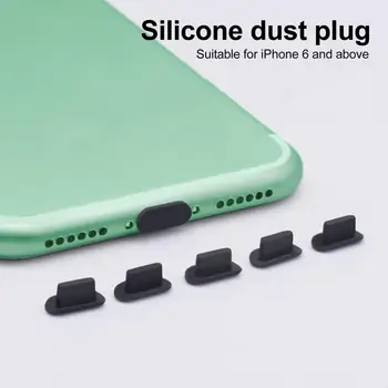 5шт Прахоустойчив, устойчив на абразия Калъф за слушалки за телефон, Прахозащитен Мъничета за Таблети, Прахоустойчив Силикон Щекер за iPhone 5S за AirPods case