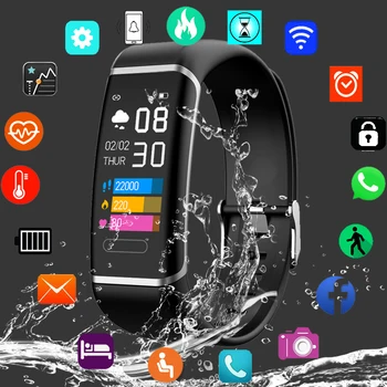 Trosmart CT6 Смарт Часовници Мъжки Спортни Фитнес Часовник е Водоустойчив Силикон Умни Часовници Дамски наблюдение на сърдечната честота За Android и iOS Часовници