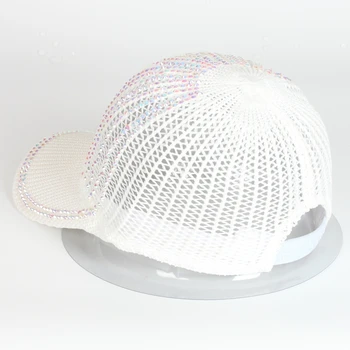 продажба на едро, Новите Модни летни дамски шапки с пайети, бейзболни шапки С Пирсингом, Избродирани Шапки За Дамите 1