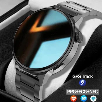 2022 NFC Смарт Часовници Мъжки Часовници с Bluetooth Предизвикателство GPS Проследяване на Движението на Сърдечната Честота на ЕКГ, Кръвното Налягане Мъжки умни часовници За Android и ios